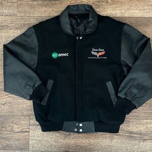 C6 CORVETTE DEDE VARSITY WOOL WITH LAMB SLEEVES JACKET Size Small